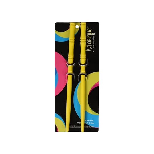 Carved Wooden Hair Sticks Set, Traditional Hair Chopsticks, 7 inches, 2 Pack, Vintage Style (Yellow) - color: Yellow