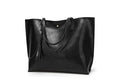 Dreubea Women's Soft Faux Leather Tote Shoulder Bag from, Big Capacity Tassel Handbag - color: Black New Style