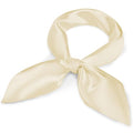 American Trends Women Silk Feeling Scarf Satin Head Scarves Square Wrap Neck Scarf Lightweight Silk Like Bandana - color: 07 Apricot