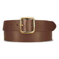 Eddie Bauer Women's Casual Leather Belts with Durable Metal Buckle - color: Center Bar - Tan, size: Small