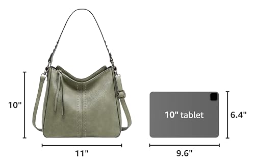 Montana West Hobo Bag for Women Crossbody Purse and Handbags Ladies Chic Shoulder Bags - color: Mint Green