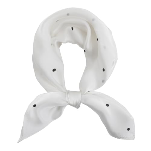 Ciormis 100% Mulberry Silk Scarf-Women's 21''/27''Square Silk Hair Head Scarf Neckerchief with Gift Packaged - color: 21''x 21''-style 61