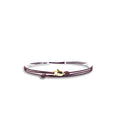 Made by Nami Nautical Rope Bracelet for Men Waterproof & Adjustable Wrap String Bracelets with Snap Hook Gift for Him - color: Ruby Red Gold