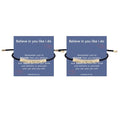 LINY Inspirational Gifts for Women Men, Dont Let The Hard Days Win Gifts, Motivational Inspirational Tube Bracelets Friendship Birthday Meaningful Gift for Friends Female - color: 2Pcs Believe in you like i do-Black+Gold