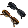 VANLINKER Polarized Retro Oval Sunglasses for Women and Men Small 90s Style VL9580 - color: C1c4 Black Frame/Tortoise Frame