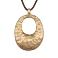 GelConnie Leather Necklaces Turquoise Long Boho Necklaces for Women Brown Chunky Circle Pendant Chocker Necklace Gold Sweater Necklace - style: Brown Leather Choker