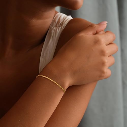 S925 Sterling Silver Popcorn Bracelets for Women - Sterling Silver Popcorn Chain Bracelet Handmade Jewelry Gold Bracelets for Women 6.5/7/7.5/8 Inch - size: 8"