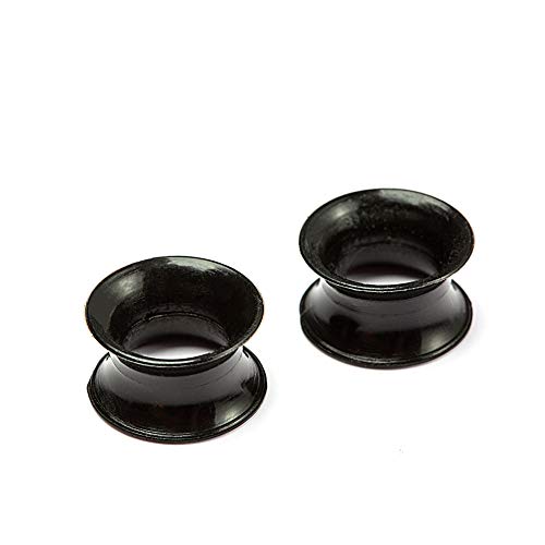 WBRWP 20/28pcs Ear Stretching kit Set: Hollow Hard/Soft Silicone Plugs and Tunnels Ear Expander Gauges Stretcher Body Piercing Jewelry - style: 20pcs Thin/Black