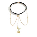 Letter Initial Leg Chain Thigh Jewelry for Women Summer Beach Bead Leg Chain Name Elegant Elastic Body Chain Jewelry - color: I