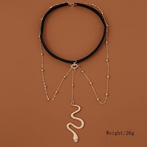 Boho Snake Thigh Chain Gold Serpent Leg Chain Snake Pendant Leg Chain Animals Statement Thigh Chain Festival Summer Beach Body Chain Jewelry for Women and Girls