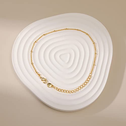 Yumikoo 18k Gold Plated Anklet Ankle Bracelets for Women - style: Dainty