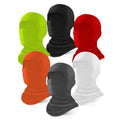 Xeoxarel 6 Pack Balaclava Ski Mask for Men/Women, Full Face Cover - color: Multicolor (Black, Grey, White, Orange, Red, Green)