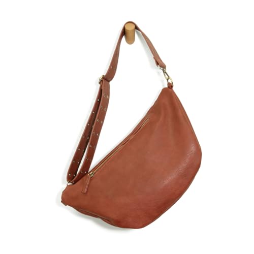 Joy Susan Womens Vegan Leather Mel Large Sling Crossbody Bag - Spice - color: Spice