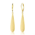 Silver Long Teardrop Dangle Earrings for Women, 14K Gold Plated Hypoallergenic Drop Leverback Earrings, Trendy Long Teardrop Dangle Earings for Jewelry Gifts - color: B-14K Gold