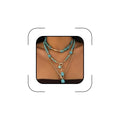GIGB PBDK Boho Western Necklaces for Women,Turquoise Beaded Layered Necklaces Vintage Cow Cactus Pendant Choker Necklace Set,Cowgirl Jewelry Accessories Gifts - style: B1