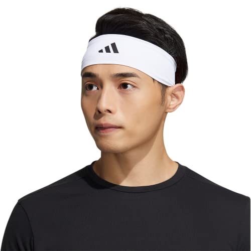 adidas Alphaskin Tie Headband - color: 3/White/Black
