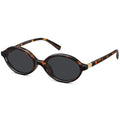 WOWSUN Retro Oval Sunglasses Womens Trendy Sun Glasses Sunnies UV400 Protection - color: Tortoise Frame Grey Lens