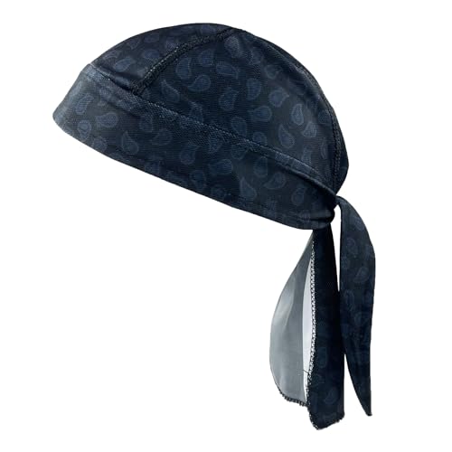 PURFUN Men Women Breathable Cycling Bandana Headscarf Adjustable Sweat Wicking Quick Dry Mesh Head Scarf Wrap Liner Skull Cap - color: 3pcs/White+grey+black