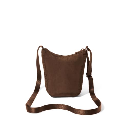 Baggallini Swift Mini Crossbody Bag for Women - 4.5x7 Small Travel Purse with Crossbody Strap and RFID - color: B-lite Walnut