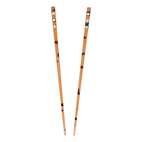 Set of 2 Hair Sticks with 3 Diamonds Chopsticks - Tortoise Shell - color: Tortoise Brown