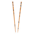 Set of 2 Hair Sticks with 3 Diamonds Chopsticks - Tortoise Shell - color: Tortoise Brown