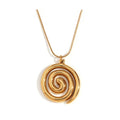Frodete Statement Necklace for Women Chunky Gold Necklaces Long Pendant Necklace Boho Necklaces Gold Pendant Jewelry Cowboy Chic Style Cowgirl Outfit - color: Z1:Spiral Necklace