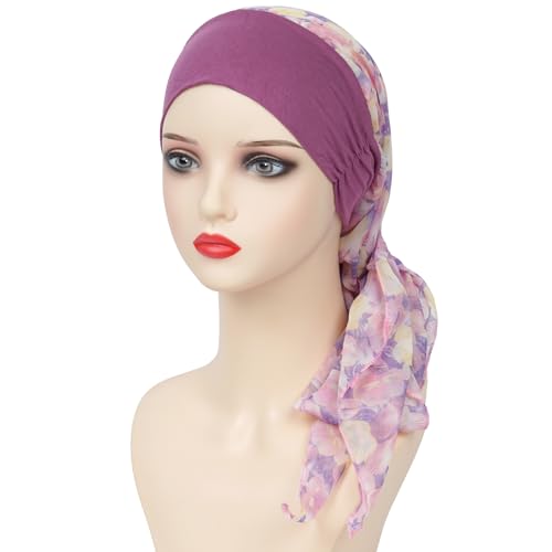Headwear Turbans for Women - Lightweight Head Scarf for Women's Hair Chiffon Elegant Headwraps Hats - color: A02