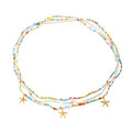 Vivian&CD Mermaid Seashell Starfish Waist Chain for Women, Gold Boho Pearl Shell Conch Belt Chain Waterproof Body Chain for Summer Beach Sexy Bikini Pirate Costume Accessories - style: Beaded starfish