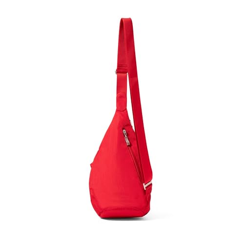 Baggallini Mini Sling - 12x7 Sling Crossbody Bag Backpack with Adjustable Shoulder Strap - color: Scarlet Red