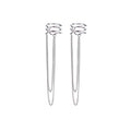 SLUYNZ 925 Sterling Silver No Piercing Cuff Earrings Chain for Women Wrap Earrings Tassel Clip On Ear - color: A-Silver