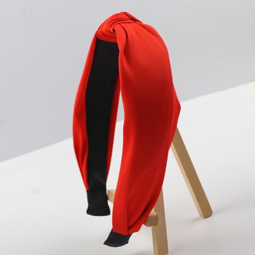 Red Headband Knotted Hair Bands Christmas Hair Accessories for Women Girls Wedding Xmas Party Favor Supplies - color: Red