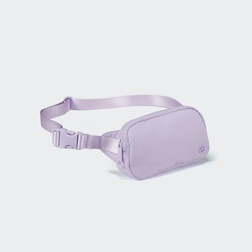 Pander Mini Belt Bag – Ultra Compact, Fits 6.7” Phone, Lipstick, Earbuds, Essentials, Small Crossbody Waist Purse, Lilac Purple - color: Lilac Purple