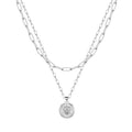 Turandoss 14K-Gold-Plated Necklaces for Women - Lock Evil Eye Medallion Vintage Coin Necklace Bee Sun Moon Shell Chain Necklace Layered Paperclip Chain Necklaces for Women Jewelry Gifts - style: Shells&Shells&Shells&Pearl