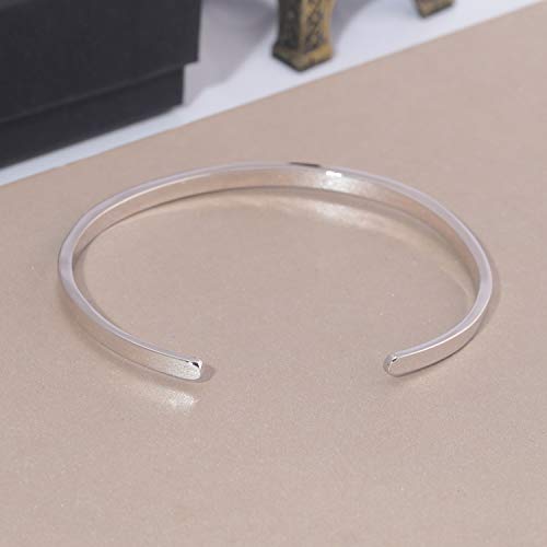 CiNily Womens Cuff Bracelet,Opal Bangle Bracelets Gold Plated Hypoallergenic Ladies Gemstone Open Cuff Bangle Bracelet - color: thin open cuff bracelet-white