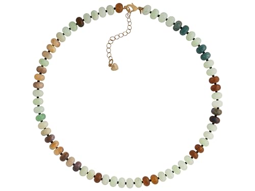 Sacina Trendy Boho Colorful Beaded Crystal Choker, Y2k Summer Beach Necklace, Boho Necklace, Hippie Jewelry, Christmas Jewelry Gift for Women - color: E