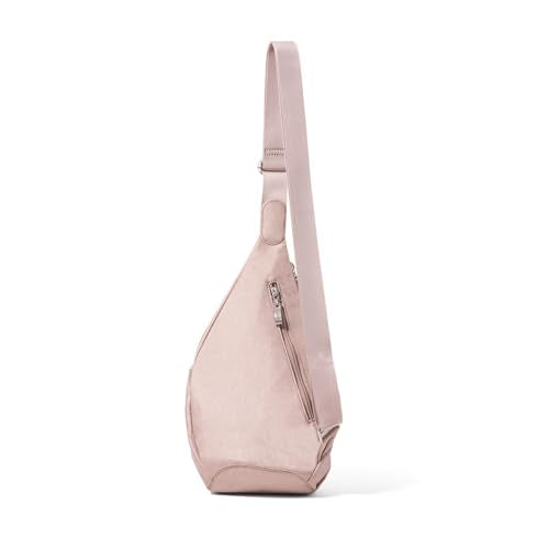 Baggallini Mini Sling - 12x7 Sling Crossbody Bag Backpack with Adjustable Shoulder Strap - color: Blush Shimmer