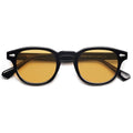 SOJOS Retro Small Round Sunglasses for Men Women Trendy Circle Style UV400 Lenses Unisex Sun Glasses SJ2251 - color: Black/Orange