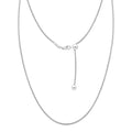 LeCalla 925 Sterling Silver Italian Jewelry Adjustable Chain Necklace, Sliding Bolo Chain Necklace for Women Slider Chain 14 to 24 Inch. - color: Snake Chain