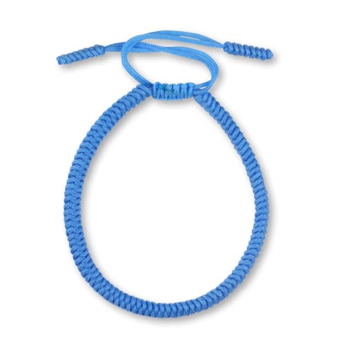 Dowling Brothers One Tibetan Monk Lucky Minimal Rope Buddhist Handmade Knot Bracelet - color: LIGHT BLUE