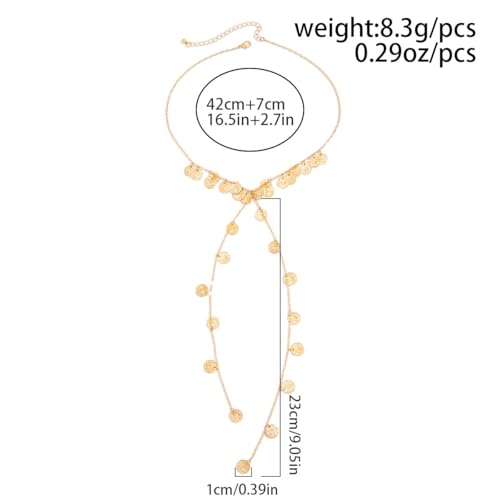 Statement Long Necklaces for Women Vintage Layered Beaded Long Chain Necklaces Boho Y Shaped Tassel Long Pearl Necklace Statement Bead Necklace Jewelry Gift for Women - style: Wafer Tassel
