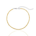 Boho Beaded Choker Necklace Colorful Short Necklaces Summer Beach Necklaces Jewelry for Women - color: Gold