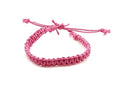 Hemp Bracelet Adjustable - color: Light Pink