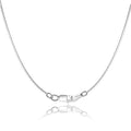 Jewlpire 18K Gold Plated 925 Sterling Silver Chain Necklace for Women Girls, 0.8mm Box Chain Lobster Claw Clasp-Super Thin & Strong Necklace Chain 16/18/20/22/24 Inch - color: shiny silver, size: 16 Inch