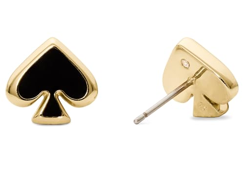 kate spade new york Everyday Spade Studs - color: Black Enamel