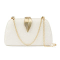 Women Clutch Bag Evening bag Fringed Evening Handbag,Lady Party Wedding Clutch Purse Chain Shoulder Cross Body Bag - color: Silver1