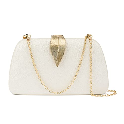 Women Clutch Bag Evening bag Fringed Evening Handbag,Lady Party Wedding Clutch Purse Chain Shoulder Cross Body Bag - color: Silver1