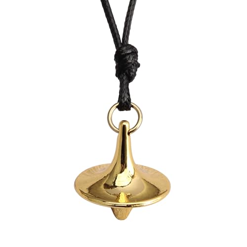 Jeilwiy Leather Necklace for Women Funky Necklace Choker String Cord Necklace with Pendant Boho Style Jewelry - style: Gyro Pendant