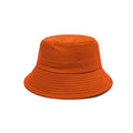 NPJY Bucket Hat for Women Men Cotton Summer Packable Sun Beach Fishing Hats Travel Cap - color: Plain Orange