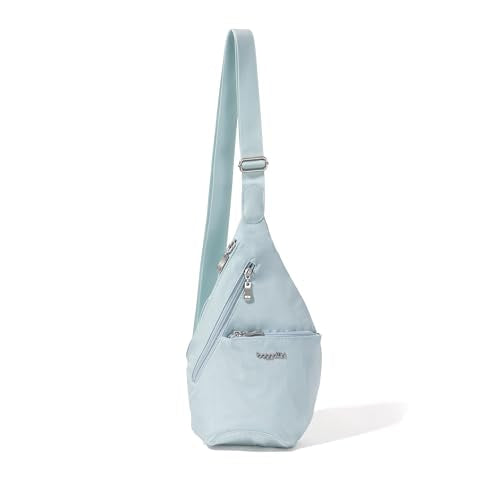 Baggallini Mini Sling - 12x7 Sling Crossbody Bag Backpack with Adjustable Shoulder Strap - color: Pool