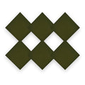 100% Cotton Bandana 27x27 Large Solid Head Scarf for Men Women Thick Opaque Reusable Wrapping Cloth Gift & Lunch - color: Dark Green 6 Pack
